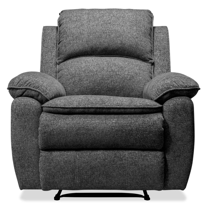 Chandler 37\" Chenille Fabric Reclining Chair - Grey