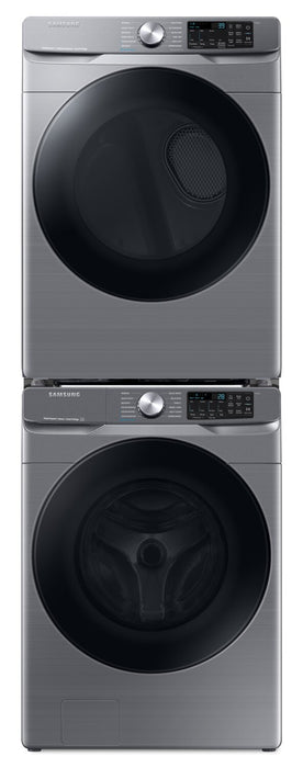 Samsung 5.2 Cu. Ft. Front-Load Washer and 7.5 Cu. Ft. Electric Dryer - Platinum