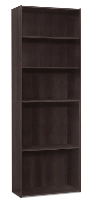 Slade 24.75\" 5-Shelf Bookcase - Espresso