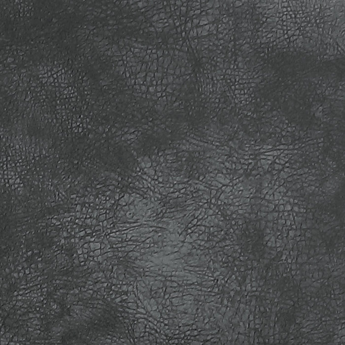 Kort & Co. Bay Dining Chair with Vegan Leather Fabric, Metal - Charcoal