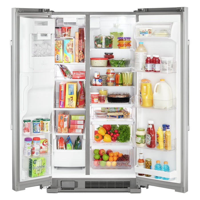 Maytag 36\" 25 Cu. Ft. Side-by-Side Refrigerator - Fingerprint Resistant Stainless Steel - MSS25C4MGZ