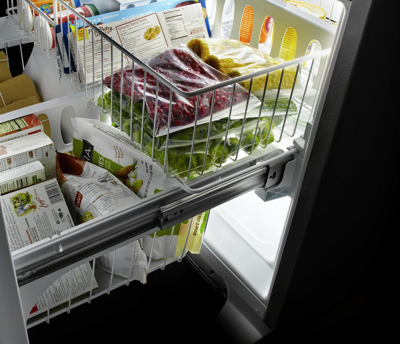 Whirlpool 33\" 22 Cu. Ft. Bottom-Mount Refrigerator - Fingerprint Resistant Stainless Steel - WRFF5333PZ