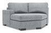 Sofa Lab Track LAF Cuddler - Luna Pewter