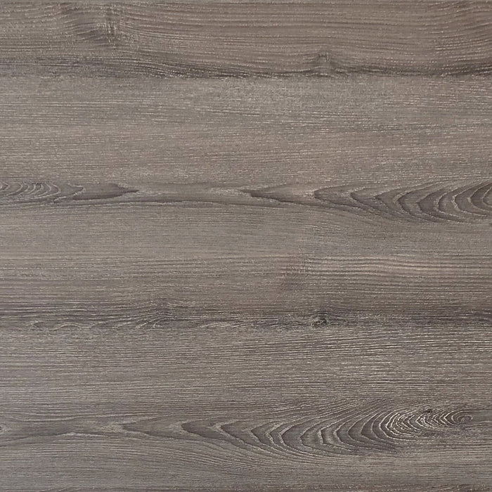 Aria 44\" Modern Coffee Table - Grey-Brown with Glass Base