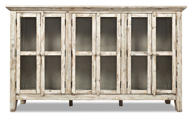 Rocco 70\" 6-Door Large Accent Cabinet - Cream