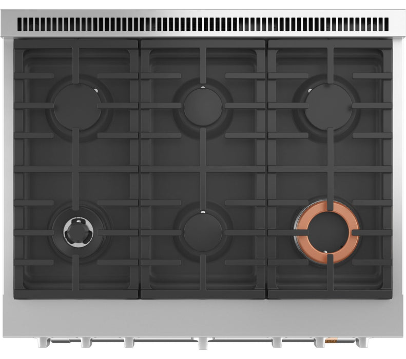 Cafe 5.7 Cu. Ft. Smart Dual Fuel Range with True European Convection and Self Clean Racks - Stainless Steel - C2Y366P2TS1