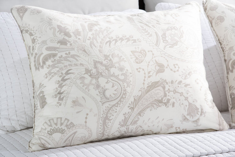 Indie Paisley 3-Piece Full/Queen Comforter Set - White