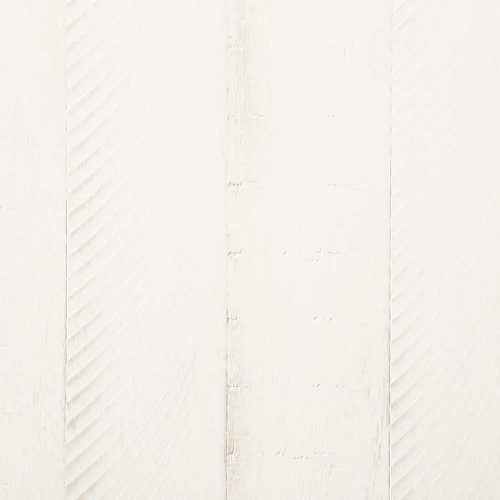 Otis Counter-Height Stool with Swivel Seat, Vegan Leather Fabric, Metal - White