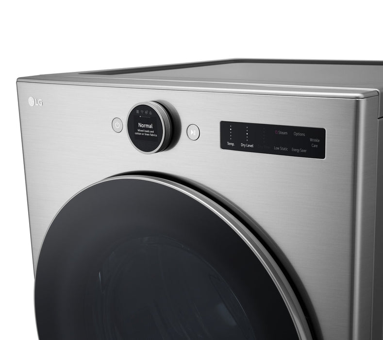 LG 5.2 Cu. Ft. Front-Load Washer and 7.4 Cu. Ft. Electric Dryer with TurboSteam®