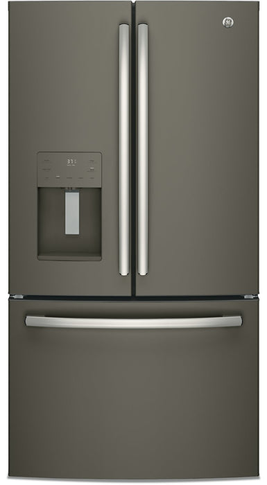 GE 36\" 25.5 Cu. Ft. French-Door Refrigerator - Slate - GFE26JMMES