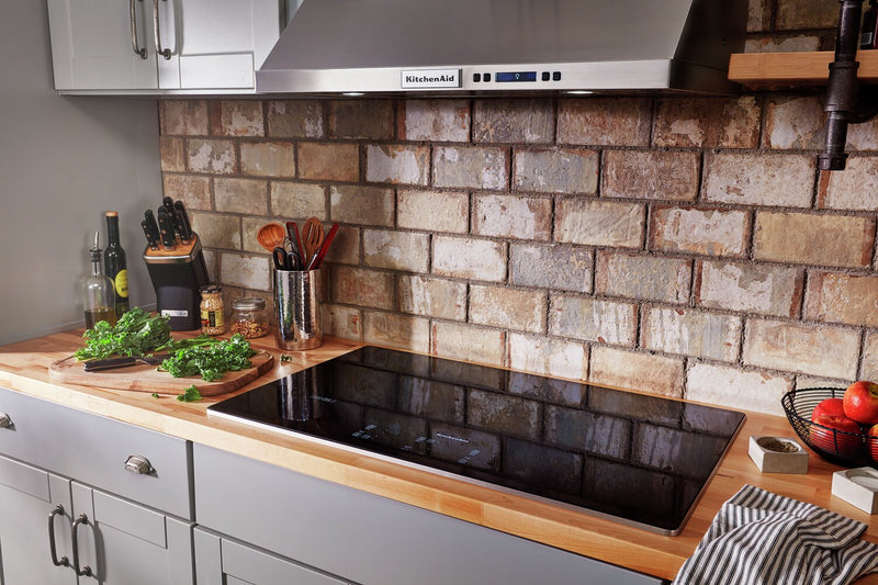 KitchenAid 36\" 5-Element Electric Cooktop - Stainless Steel - KCES956KSS