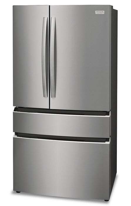Frigidaire Gallery 36\" 22.1 Cu. Ft. Counter-Depth 4-Door French-Door Refrigerator - Smudge-Proof® Stainless Steel - GRMG2272CF