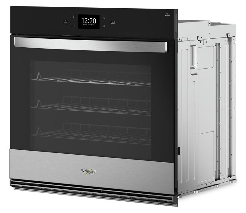 Whirlpool 30\" 4.3 Cu. Ft. Electric Single Wall Oven with True Convection - Fingerprint Resistant Stainless Steel - WOES7030PZ