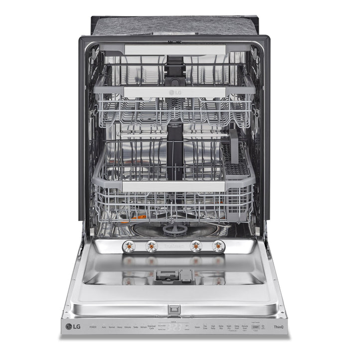 LG 24\" 44 dBA Built-In Top-Control Smart Dishwasher with QuadWash®Pro  - Smudge Proof Stainless Steel - LDPS6762S