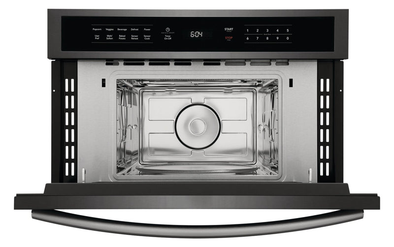 Frigidaire Gallery 1.6 Cu. Ft. Built-In Microwave with Sensor Cook and Sensor Reheat - Smudge-Proof® Black Stainless Steel - GMBD3068AD