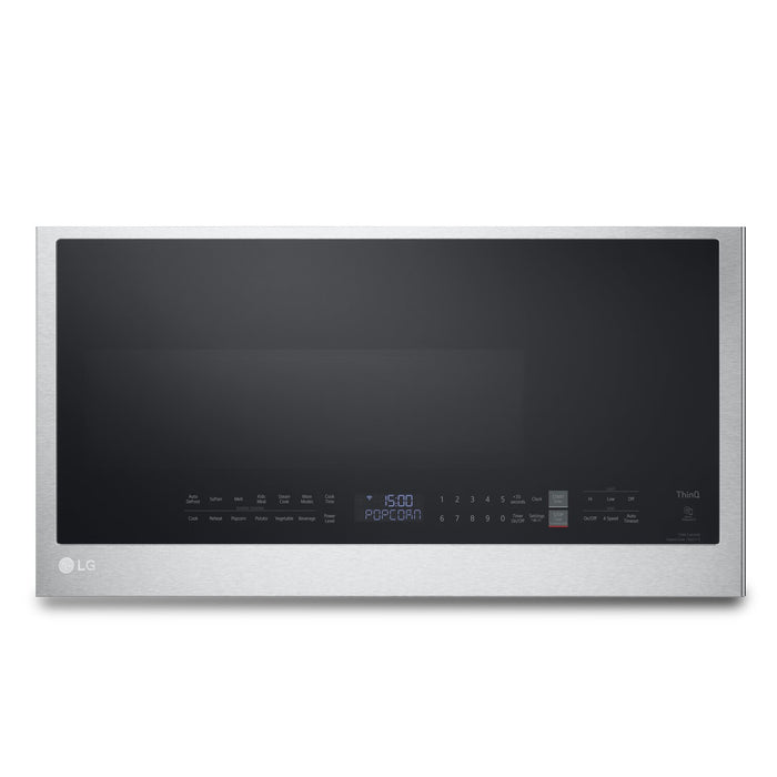LG 2 Cu. Ft. Over-the-Range Microwave with EasyClean® and Sensor Cooking - Smudge Proof Stainless Steel - MVEL2033F