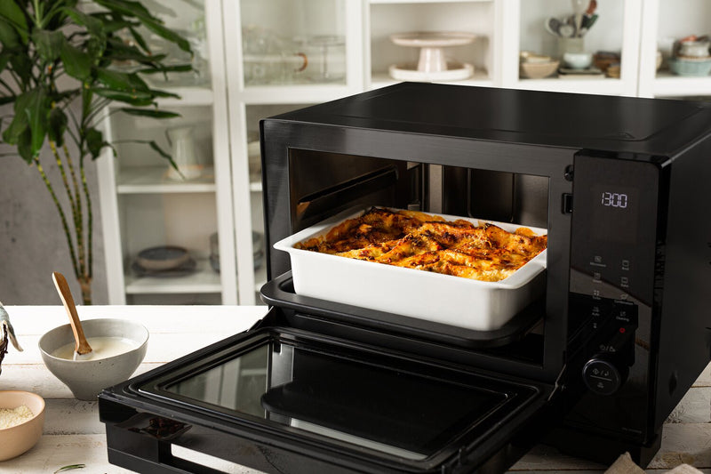 Panasonic 1 Cu. Ft. Countertop Microwave with Combination Steam Oven and Large Area Flat Cavity - Black - NNDS59NB