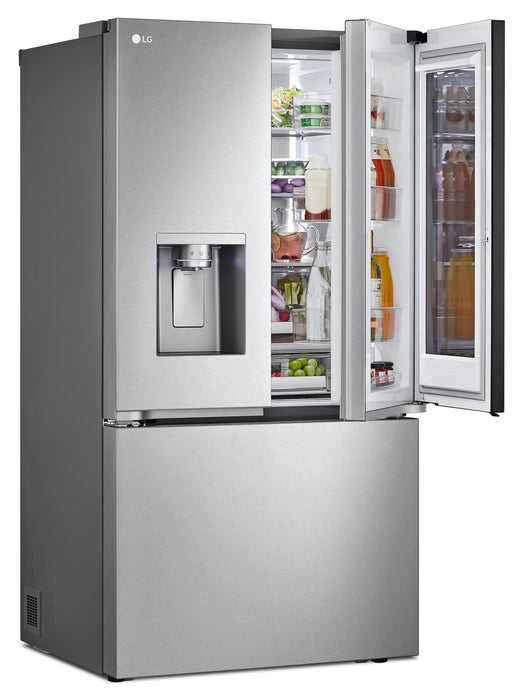 LG 36\" 31 Cu. Ft. French-Door Standard-Depth MAX™ Refrigerator - Smudge Proof Stainless Steel - LRYKS3106S