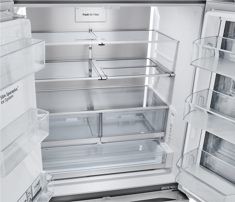 LG 36\" 26 Cu. Ft. French-Door Counter-Depth MAX™ Refrigerator - Smudge Proof Stainless Steel - LRYKC2606S