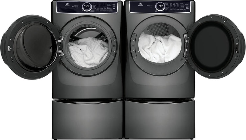 Electrolux 5.2 Cu. Ft. Front-Load Washer and 8 Cu. Ft. Electric Dryer - Titanium