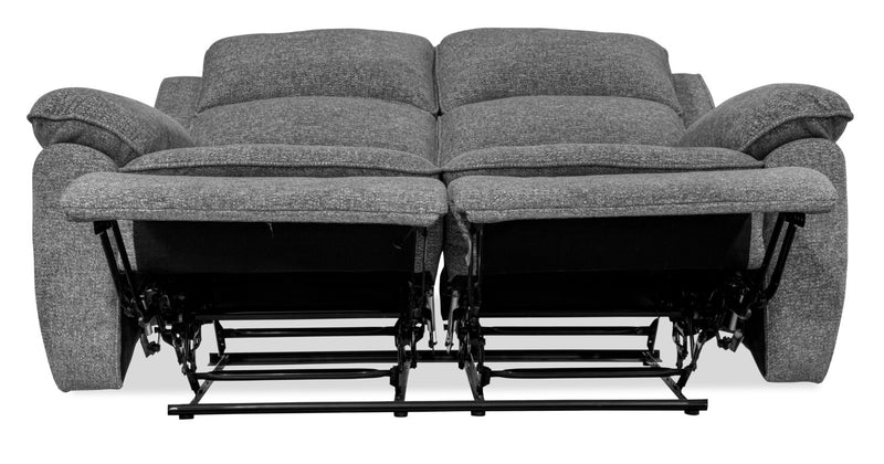 Chandler 60\" Chenille Fabric Reclining Loveseat - Grey