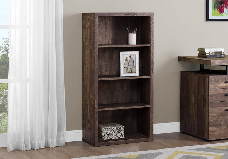 Slade 23.75\" 4-Shelf Bookcase - Brown
