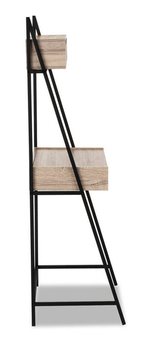 Norris 31.5\" Compact Office Desk with 4-Drawers - Taupe