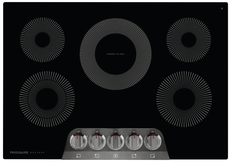 Frigidaire Gallery 30\" 5-Element Electric Cooktop - Black Stainless Steel\t - GCCE3070AD