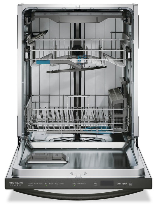 Frigidaire Gallery 24\" 47 dBA Built-In Top-Control Dishwasher - Smudge-Proof™ Black Stainless Steel - GDSH4715AD