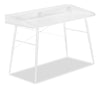 Jeremy 47.25\" Office Desk with Small Hutch - White