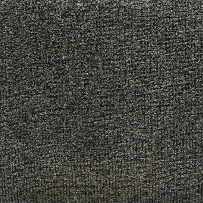 Made in Canada Verona 44\" Linen-Look Fabric Storage Ottoman - Charcoal Grey