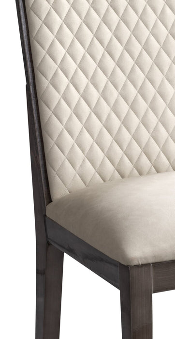 Gino Dining Chair with Vegan-Leather Fabric - Made in Italy, Modern - Taupe