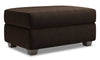 Made in Canada Customizable Sofa Lab The Trunk 39\" Chenille Fabric Storage Ottoman - Luxury Chocolate Brown