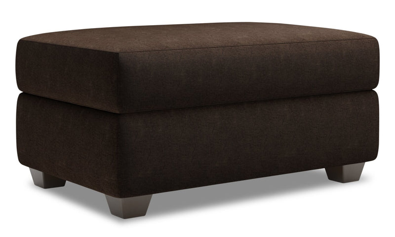Made in Canada Customizable Sofa Lab The Trunk 39\" Chenille Fabric Storage Ottoman - Luxury Chocolate Brown