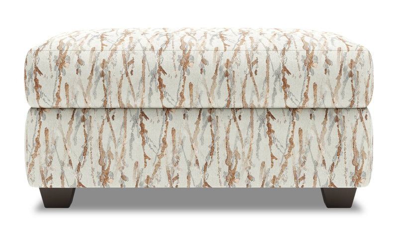 Made in Canada Customizable Sofa Lab The Trunk 39\" Fabric Storage Ottoman - Mineral Multicolour