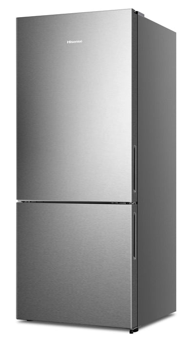 Hisense 27.7\" 14.7 Cu. Ft. Bottom-Mount Refrigerator - Titanium - RB15A2CSE