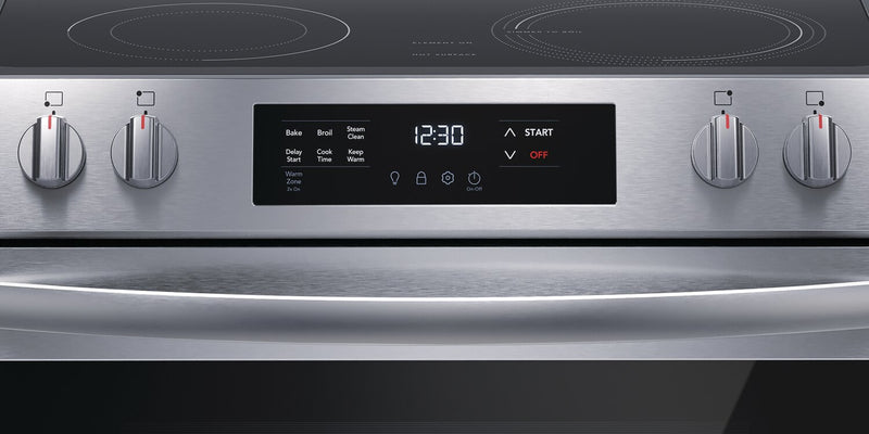 Frigidaire 5.3 Cu. Ft. Electric Range With EvenTemp™ Element and Five-Element Cooktop - Stainless Steel - FCFE306CAS
