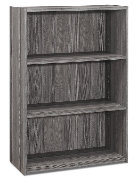 Slade 24.75\" 3-Shelf Bookcase - Grey