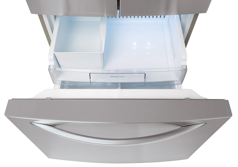 LG 30\" 22 Cu. Ft. French-Door Refrigerator - Smudge Proof Stainless Steel - LRFWS2200S