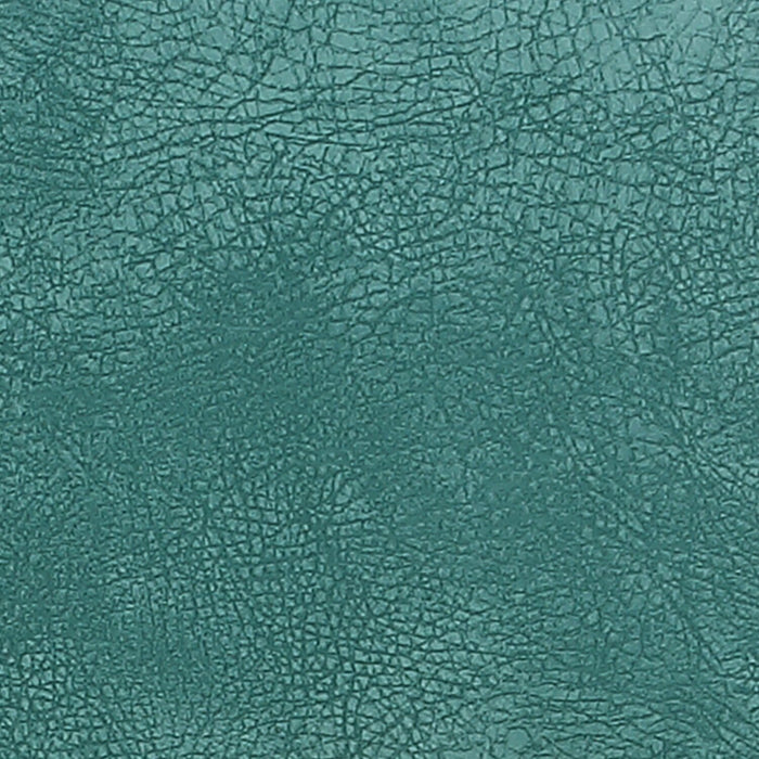 Kort & Co. Bay Counter-Height Stool with Swivel Seat, Vegan Leather Fabric, Metal - Aqua