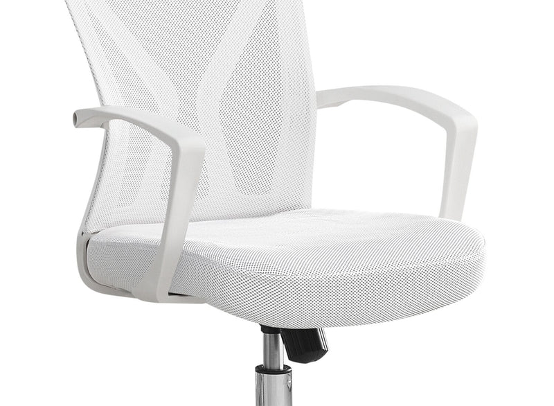 Dominic 23.5\" Office Chair with Mesh Back - White