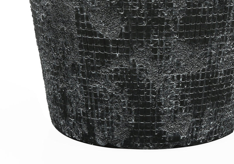 24\" Black Ceramic Textured Table Lamp