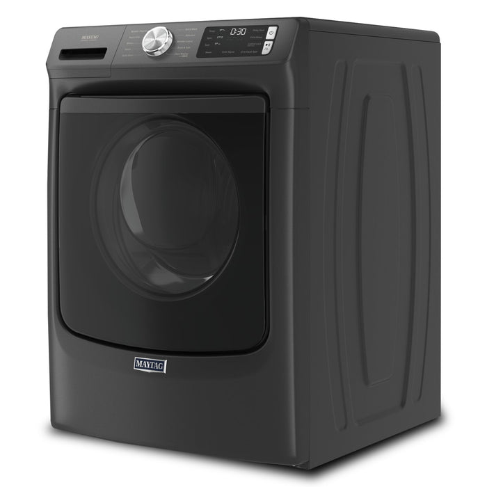 Maytag 5.2 Cu. Ft. Front-Load High-Efficiency Steam Washer - Volcano Black - Stackable - MHW5630MBK