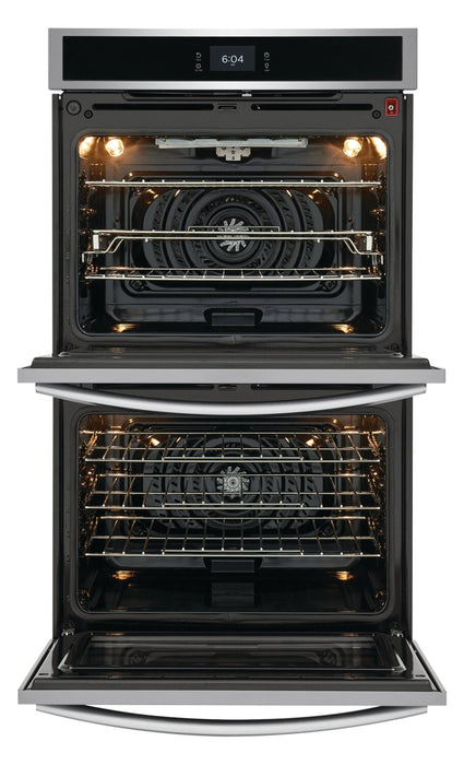 Frigidaire Gallery 30\" 5.3/5.3 Cu. Ft. Electric Double Wall Oven with Total Convection - Smudge-Proof® Stainless Steel\t - GCWD3067AF