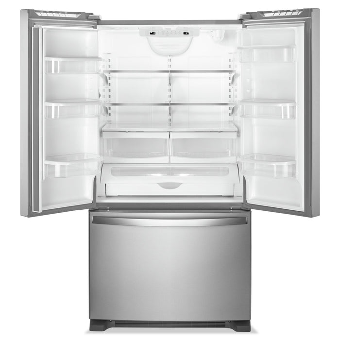 Whirlpool 33\" 22 Cu. Ft. Bottom-Mount Refrigerator - Fingerprint Resistant Stainless Steel - WRFF5333PZ