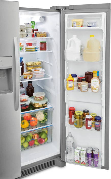 Frigidaire 36\" 25.6 Cu. Ft. Standard-Depth Side-by-Side Refrigerator - Stainless Steel - FRSS2623AS