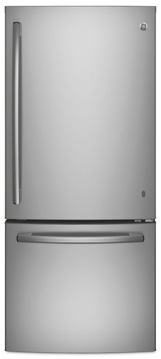 GE 30\" 20.9 Cu. Ft. Bottom-Mount Refrigerator - Stainless Steel Fingerprint Resistant  - GDE21DYRKFS