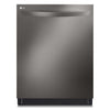 LG 24\" 42 dBA Built-In Top-Control Smart Dishwasher with QuadWash®Pro  - Smudge Proof Black Stainless Steel - LDTH7972D