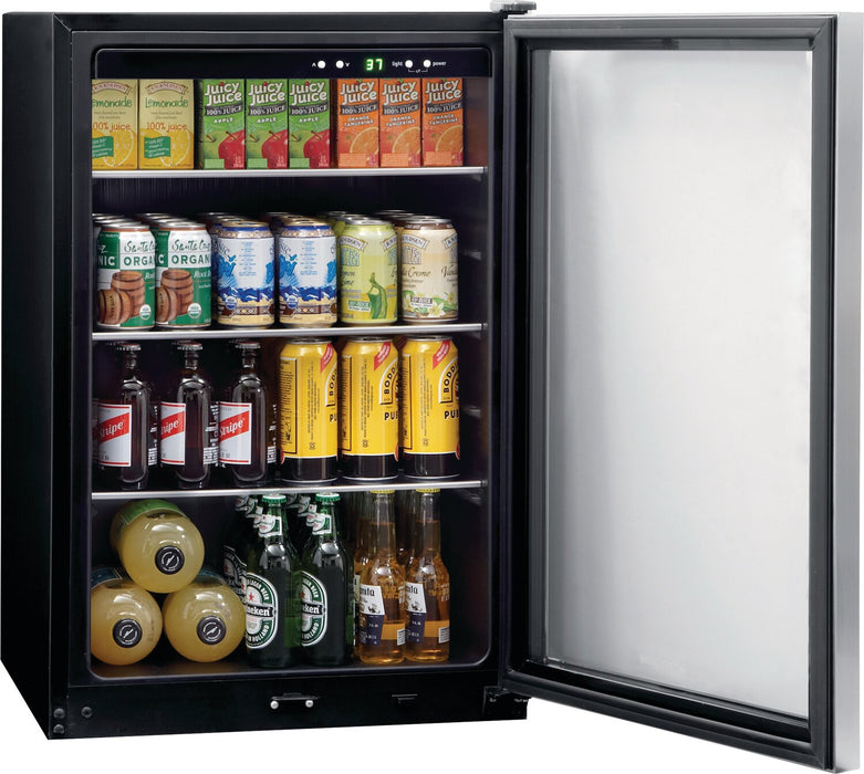 Frigidaire 21.5\" 4.6 Cu. Ft. 138 12 oz. Can Capacity Beverage Centre Refrigerator - Stainless Steel - FRYB4623AS