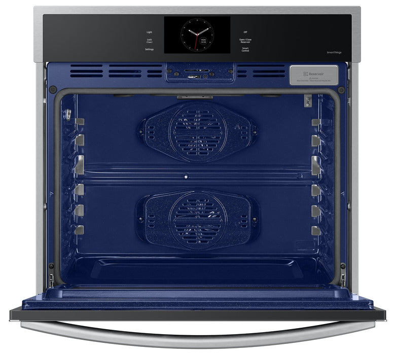 Samsung 30\" 5.1 Cu. Ft. Electric Single Wall Oven with Steam Cook and Air Sous Vide - Stainless Steel - NV51CG600SSRAA